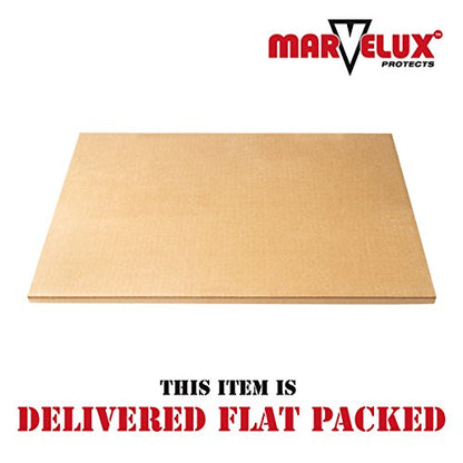Marvelux 36" x 48" Heavy Duty Polycarbonate Office Chair Mat with Lip for Carpets, 2 Pack, Clear Carpet Protector for Low, Standard and Medium Pile Carpeted Floors, Shipped Flat, Multiple Sizes - size: 36" x 48" (With Lip) 2 Pack