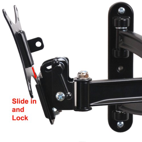 VideoSecu TV Wall Mount Articulating Arm Tilt Swivel Bracket for Most 19-39" TV Monitor Display VESA 100X100 75X75 up to 33LBS ML15B A28