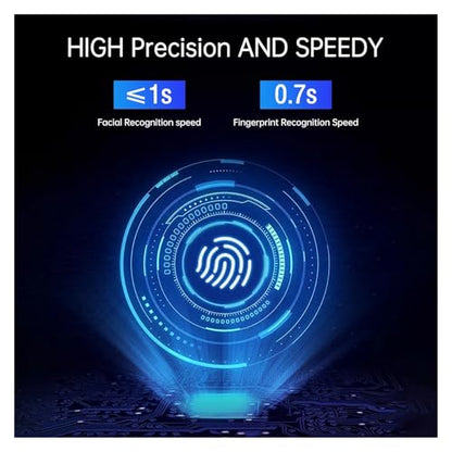 Biometric Time Clock Attendance Machine for Employees 5 Languages System Support WiFi USB Port Data for Office for Small Businesses