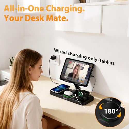 Wireless Charging Station for Apple Devices, Only for Apple Watch Charging - color: Black
