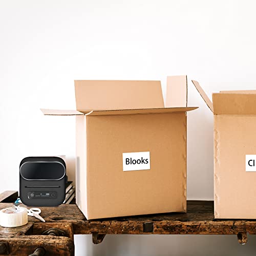 khanka Hard Case for Phomemo M221/M220/M110 Bluetooth Label Maker,Black | EVA Hard Shell, Mesh Pocket Accessory Storage, Impact Resistant Protection, Water Resistant Protection, Protective Case Only - color: Black