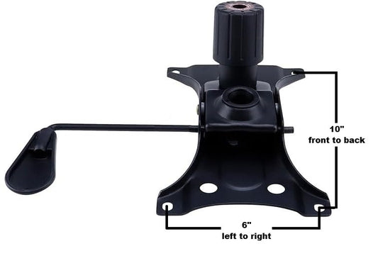#106GM - 10" in x 6" in - Replacement Office Swivel Gas Lift Tilt Control Mechanism for Executive - Desk & Gaming Chair - Heavy Duty - 500 Lbs Limit - Black - Made USA - Cheaper from Shipper/Seller
