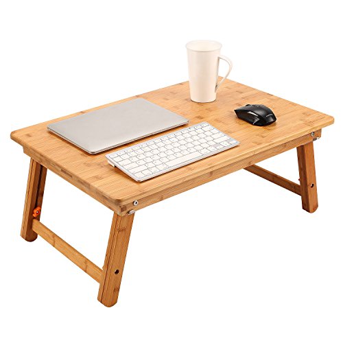 Nnewvante Large Floor Desk Foldable Table for Adults, Bamboo 25.6 x 17.7in - color: Bamboo, size: 25.6 inch
