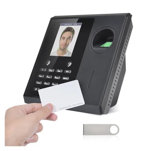 Biometric Time Clock Attendance Machine for Employees 5 Languages System Support WiFi USB Port Data for Office for Small Businesses