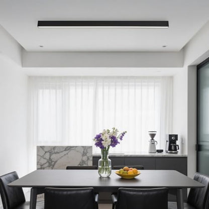 Black ceiling light LED, used for living room, bedroom, hallway, kitchen, - size: 47.2IN