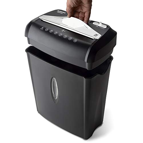 Aurora AU875XA Paper and Credit Card Shredder with 3.7-Gallon Wastebasket, 8-Sheet Cross-Cut with Basket - style: 8-Sheet Crosscut