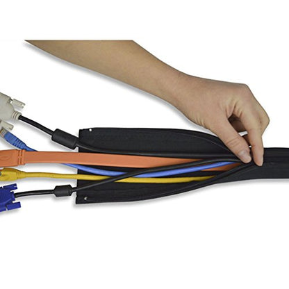 20inch Cable Concealer Management Sleeve Wire Organizer for Computer Neoprene Cord Cover Cable Hider Protector