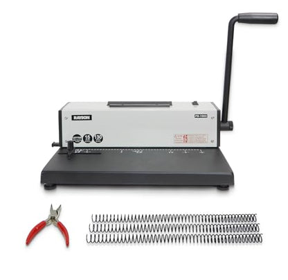 Rayson PD-1503 Coil Binding Machine 43-Hole 4:1 Spiral Binder with Inserter