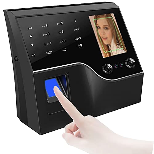 Time Clocks for Small Business,Clock in and Out Machine for Employees,Work Attendance Machine with Face Recognition,Fingerprint Scan,ID Card,for Employee Small Business