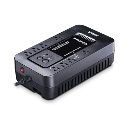 CyberPower EC550G Ecologic UPS Battery Backup and Surge Protector - style: 550VA