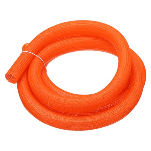 MECCANIXITY Split Sleeve Wire Loom Braided Sleeve 1" 10Ft Orange - color: Orange, size: 1" x 10Ft