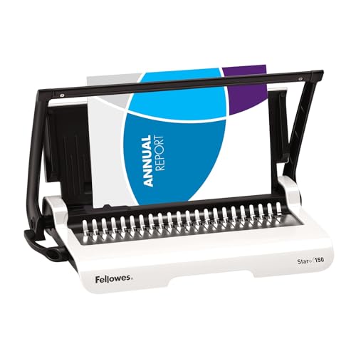 Fellowes Star+ Comb Binding Machine, Classroom Must-Haves Manual Binder, 15-Sheet Punch Capacity, Perfect for School Supplies & Classrooms (5006501)