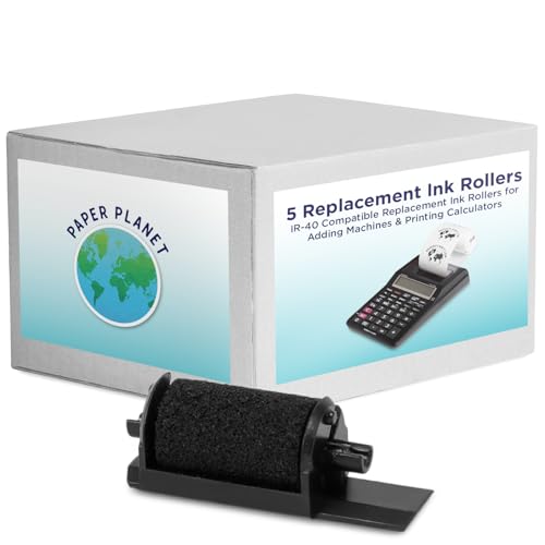 PaperPlanet Black Calculatior Ribbons for IR40 | 5 Pack