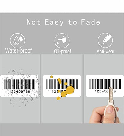 Hybsk 2.25x1.25 inch Direct Thermal Labels for Barcodes, Address, Compatible with Rollo Label Printer & Zebra Desktop Printers (2.25"x1.25",White) - color: 1 Roll White, size: 2.25"x1.25"