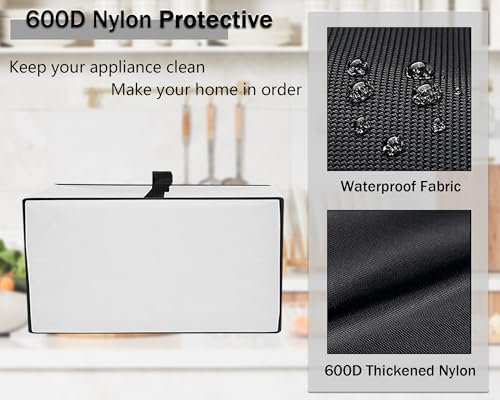 Printer Dust Cover Anti-Static Heavy Duty Nylon Fabric with Handle Foldable - color: Grey