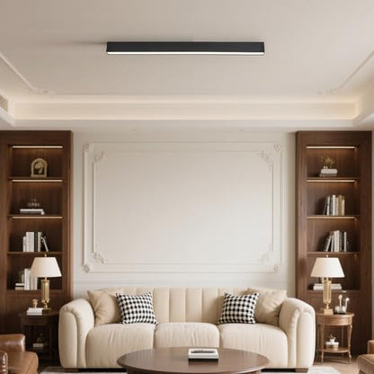 Black ceiling light LED, used for living room, bedroom, hallway, kitchen, - size: 23.6IN