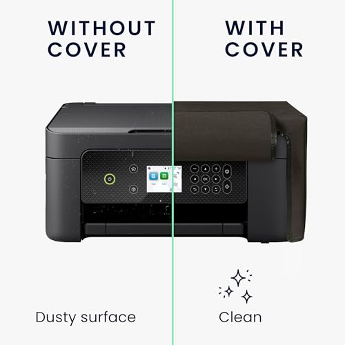 kwmobile Dust Cover Compatible with Epson Expression Home XP-3200 / XP-4200 / XP-4205 - Printer Case - Fabric Protector Cover - Dark Grey