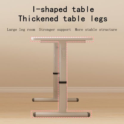 Manual Standing Desk Adjustable Height, Hand Crank Stand Up Desk, Sit Stand Home Office Desk, Small Computer Desk, Space Saving Design (80x50cm) - size: 80x50cm