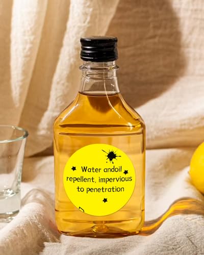 iEager 3 Inch Yellow Circle Thermal Labels, Durable Round Thermal Label - color: Yellow, size: 3 INCH