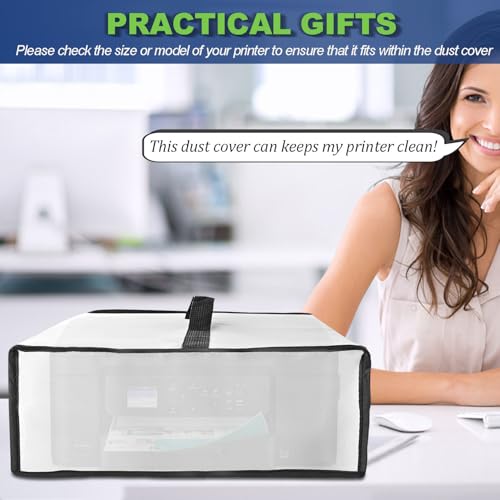 Printer Cover for Brother Work Smart MFC-J1360DW Printer(Silver) | Cover for Brother MFC-J1360DW/MFC-J1010DW Printer, Heavy Duty Waterproof Dustproof Anti-static Printer Protective Cover Case - color: Sliver