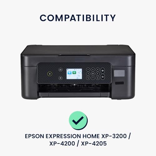 kwmobile Dust Cover Compatible with Epson Expression Home XP-3200 / XP-4200 / XP-4205 - Printer Case - Yellow/Green/Beige - Lemons