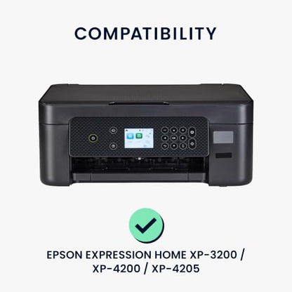 kwmobile Dust Cover Compatible with Epson Expression Home XP-3200 / XP-4200 / XP-4205 - Printer Case - Yellow/Green/Beige - Lemons