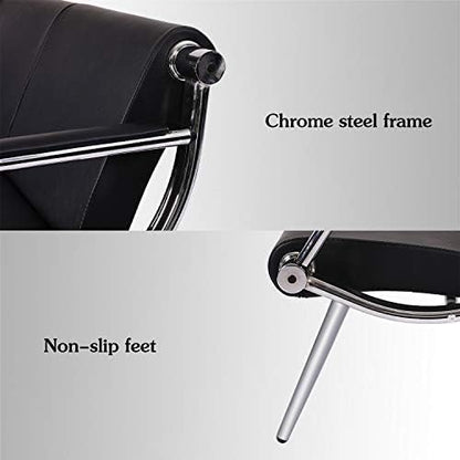 Kinsuite 5-seat Waiting Room Chairs - 3pcs Office Reception Chairs for Salon Barber Bench Airport Bank Hall PU Leather, Black - size: 1-seat*2+3-seat
