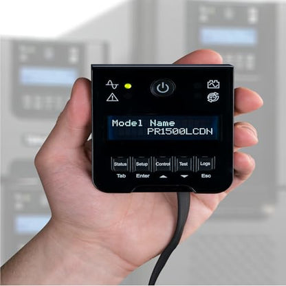 CyberPower PR1500LCDN 15A Smart App Sinewave UPS Battery Backup and Surge Protector, 1500VA/1500W, 8 Outlets, AVR, Mini-Tower, Pre-Installed RMCARD205, UL Certified | 1500VA/1500W, 8 Outlets, AVR, Mini-Tower, Pre-Installed RMCARD205, UL Certified - size: