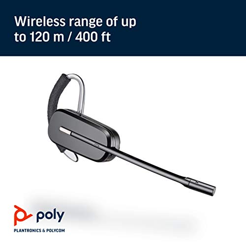 Plantronics - CS540 Wireless DECT Headset with Lifter (Poly) - Single Ear (Mono) Convertible (3 wearing styles) - Connects to Desk Phone - Noise Canceling Microphone - size: CS540 (Headset + HL10 Lifter), style: 2011 Version