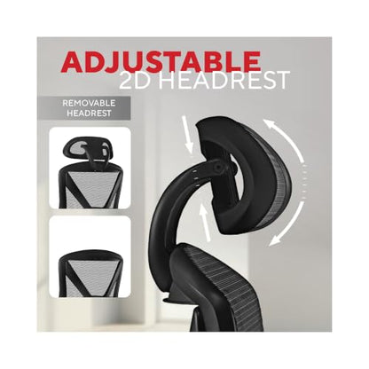 Staples Dexley Ergonomic Mesh Swivel Task Chair, Black