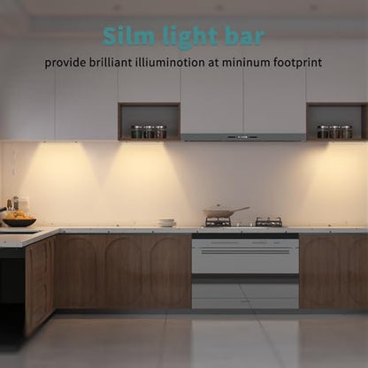 ASOKO Dimmable Under Cabinet Lighting - 6 Pcs 12 Inch Linkable, 2700K - color: Warm White 2700K, size: Manual switch-6 pack