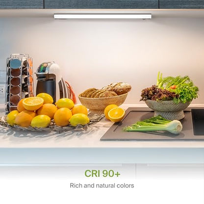 ASD LED Under Cabinet Lighting Hardwired, 18 Inch 10W 2700K-5000K Selectable, 807LM, CRI90+, Direct Wire Linkable Under Counter Lights for Kitchen, Dimmable Under Cabinet Lights, Bronze, UL Certified - color: 18 Inch Bronze, size: 1 Pack