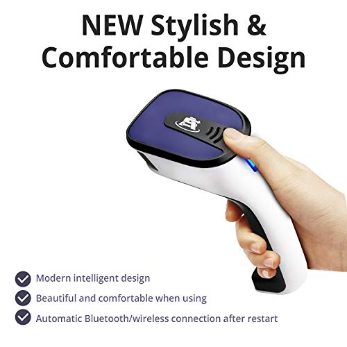 ScanAvenger Wireless Portable 1D with Stand Bluetooth Barcode Scanner: Hand Scanner 3-in-1, Cordless, Rechargeable Scan Gun for Inventory (1D&2D with No Next Gen Stand for QR Codes and PDF417) - style: 1D&2D With No Next Gen Stand for QR codes and PDF417