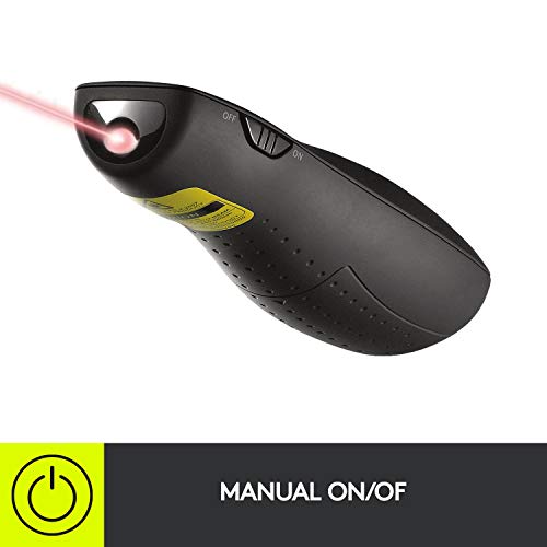 Logitech Wireless Presenter R400, USB-A PowerPoint Clicker with Laser Pointer, Wireless Presentation Clicker Remote - color: Red Laser, style: 5 buttons