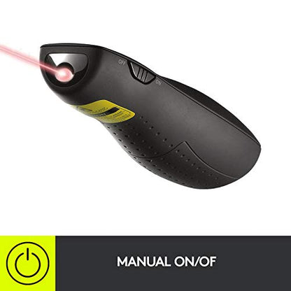 Logitech Wireless Presenter R400 USB A PowerPoint Clicker with Laser | USB-A connection, PowerPoint clicker, presentation remote control - color: Red Laser, style: 5 buttons