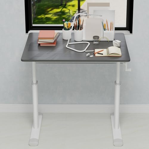 32x24 Inch Height Adjustable Standing Desk - color: Grey, size: 23.6 × 31.49