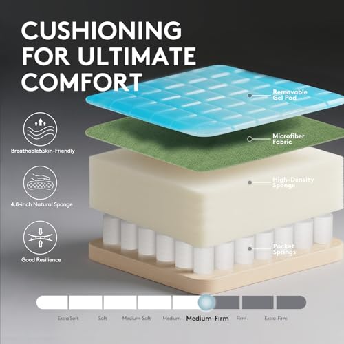 Gaming Chair,Computer Office Chair with Footrest,Massage,Green | Breathable Fabric,Gel Pad,Ergonomic,Spring Cushion,High Back,2D Adjustable Arms,Reclining,Lumbar Support,Headrest,Gamer Chair - color: Green