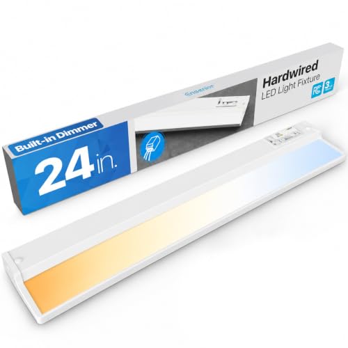 Hardwired Under Cabinet Lighting, 24 Inch 14W Linkable Under Cabinet Lights - color: 1 Pack, size: 24 Inches
