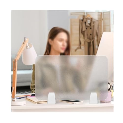 Acrylic Free Standing Privacy Screen, for Desk Or Business - Reduce Noise and Visual Distractions - Easy to Clean/Easy to Store - Sound Absorbing Proof - size: 30X120CM