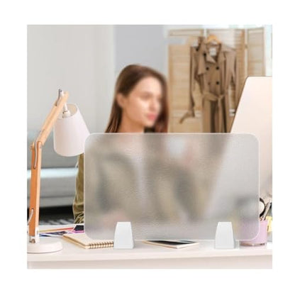 Acrylic Free Standing Privacy Screen, for Desk Or Business - Reduce Noise and Visual Distractions - Easy to Clean/Easy to Store - Sound Absorbing Proof - size: 30X120CM