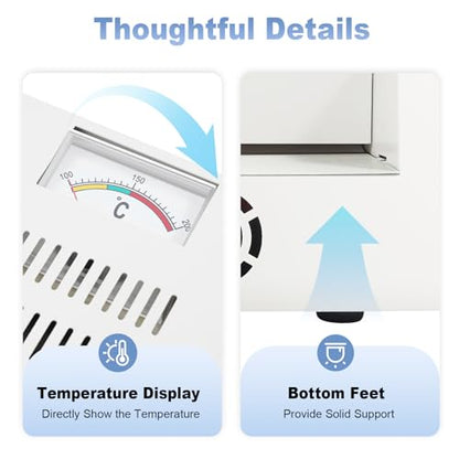 12.6 Inch Laminator Machine Warm Up Cold Thermal Lamination Machine for A3/A4 Paper, 110V 600W Electric Thermal Laminator No Bubbles Laminating Machine for Office Home