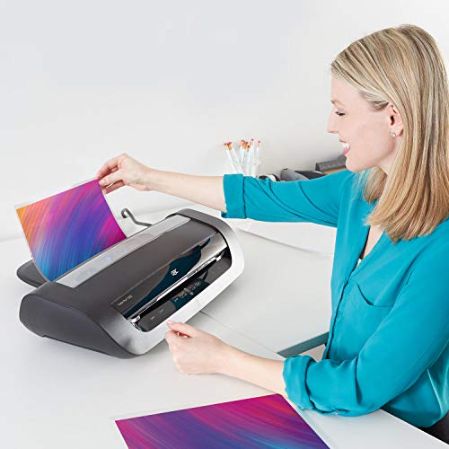 GBC Thermal Laminator Machine, Fusion 6000L, 12 Inch, 1 Min Warm-Up, 3-10 Mil, with 50 EZUse Laminating Pouches for Home, Office and Classroom, Black (1703097) - style: 6000L