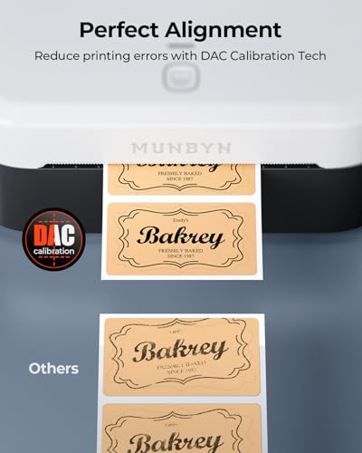 MUNBYN Bluetooth Thermal Label Printer, Wireless 4x6 Shipping Label Printer | Work for Small Business, Compatible with Android, iPhone, Windows, Mac, Chromebook, Print Width 1.57"-4.25" - color: Black