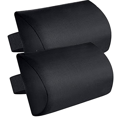 Zero Gravity Chair Set of 2 Replacement Pillow Headrest with Elastic Band, Universal Soft Removable Padded Cushion Head Pillow for Zero Gravity Lounge Folding Patio Lawn Recliner Chairs, Black - color: Black, size: 2 Pack