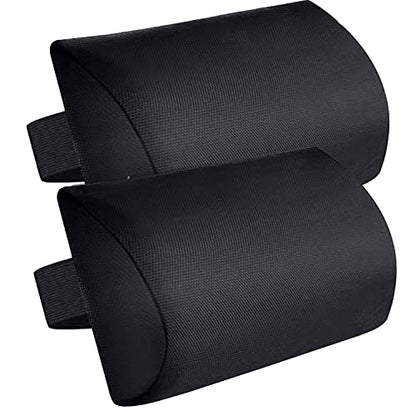 Zero Gravity Chair Set of 2 Replacement Pillow Headrest with Elastic Band, Universal Soft Removable Padded Cushion Head Pillow for Zero Gravity Lounge Folding Patio Lawn Recliner Chairs, Black - color: Black, size: 2 Pack
