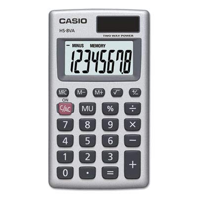 Casio HS-8VA Mini 6-Function Calculator - size: 1 Count (Pack of 1)