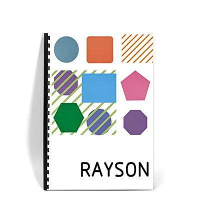 Rayson CR8BK Plastic Comb Binding Spines, 40-Sheets Capacity, 5/16" Black 19-Ring Comb Binding, Max. Binding Letter Size Paper (8.5"×11"), Box of 100 - size: 5/16", style: Letter - Black