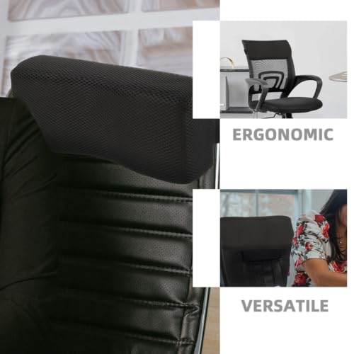 2 Pcs Breathable Neck Support Pillows for Wheelchair and Office Chair Headrest Attachment with Easy Installation and Sponge Material for Comfortable Head and Neck Support