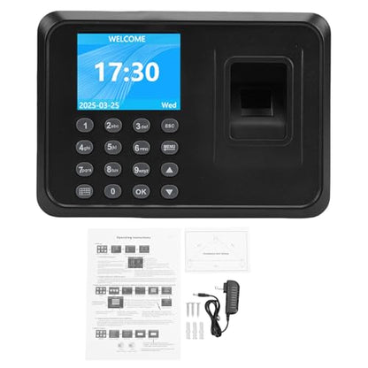 Small Business Employee Time Clock, Reliable 2-in-1 Fingerprint Password , Reliable Fingerprint Storage Capacity
