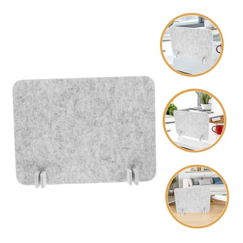 Desk Divider Partition Felt Privacy Panel 40x30cm Silver Gray, Acoustic Desktop Shield for Student Desks and Office Cubicles, 2pcs Classroom and Workspace Barrier